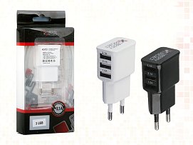 Зарядное устройство LIBERTY PROJECT 3 USB-портами! 